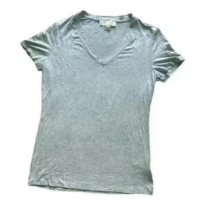 Michael Kors heathered grey short sleeve tee shirt EUC Size Medium